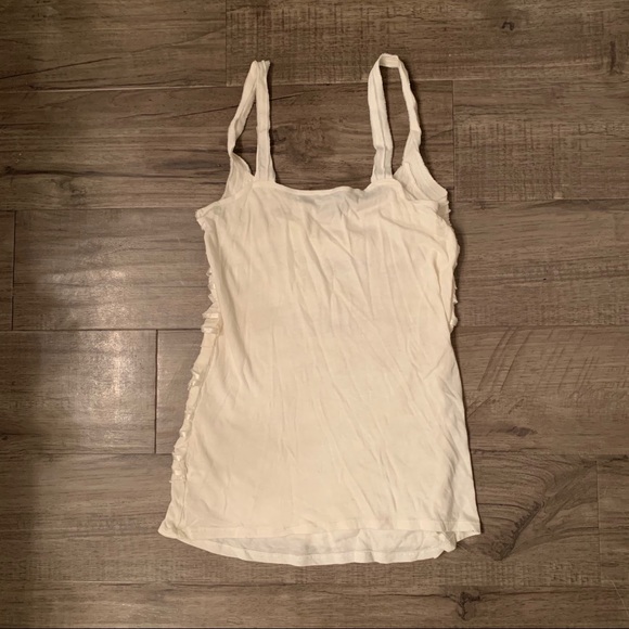 Express Cream Ruffle Blouse - Picture 3 of 3